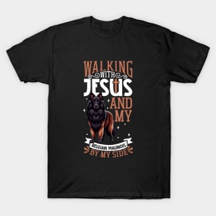 Jesus and dog - Belgian Sheepdog T-Shirt